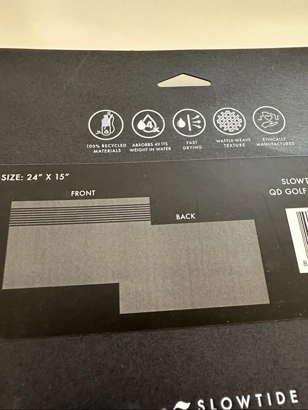 Gray Golf Towel - Subaru Wilderness Patch Towel